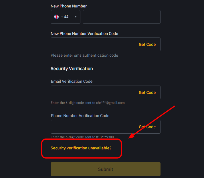 how to remove phone number from binance