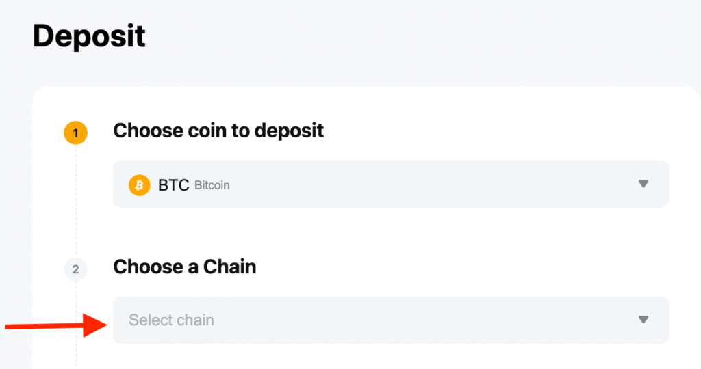 Bybit Bitcoin Network Selection