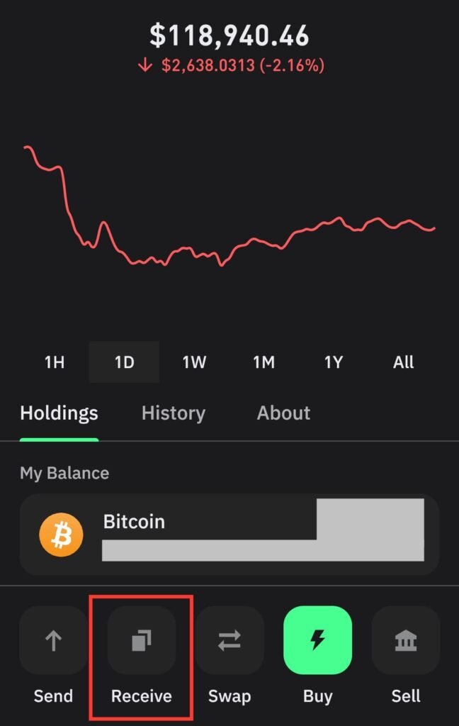 Trust Wallet Bitcoin Receive Button