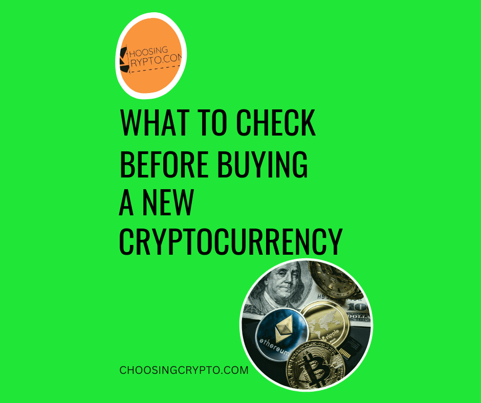 Things to considerr before buying a crypto coin