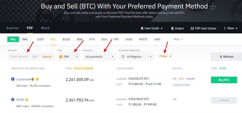 How to Buy Crypto in Binance from India