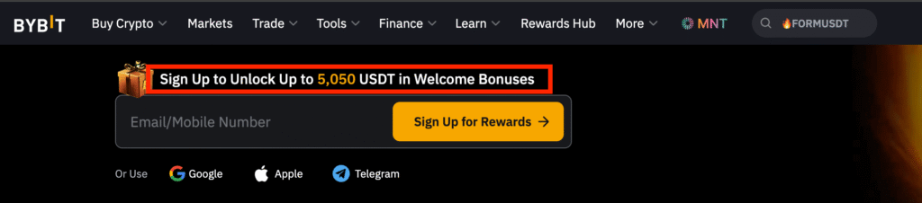 Bybit Regular Welcome aBonuses