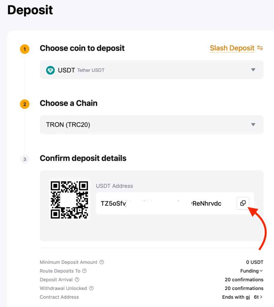 Bybit USDT Deposit Address